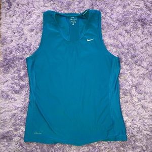 Nike teal tennis workout tank